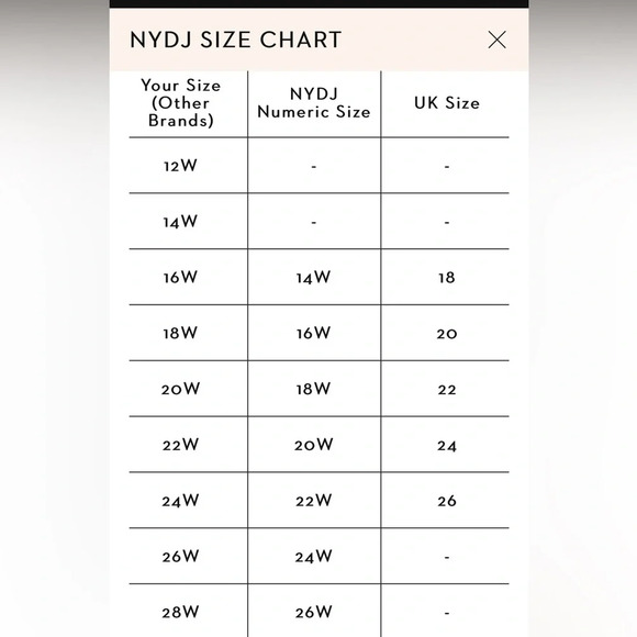 NYDJ Jeans Tummy Control No Gap Pull On Waist Match Relaxed Flare Plus Size 0X - Picture 10 of 12